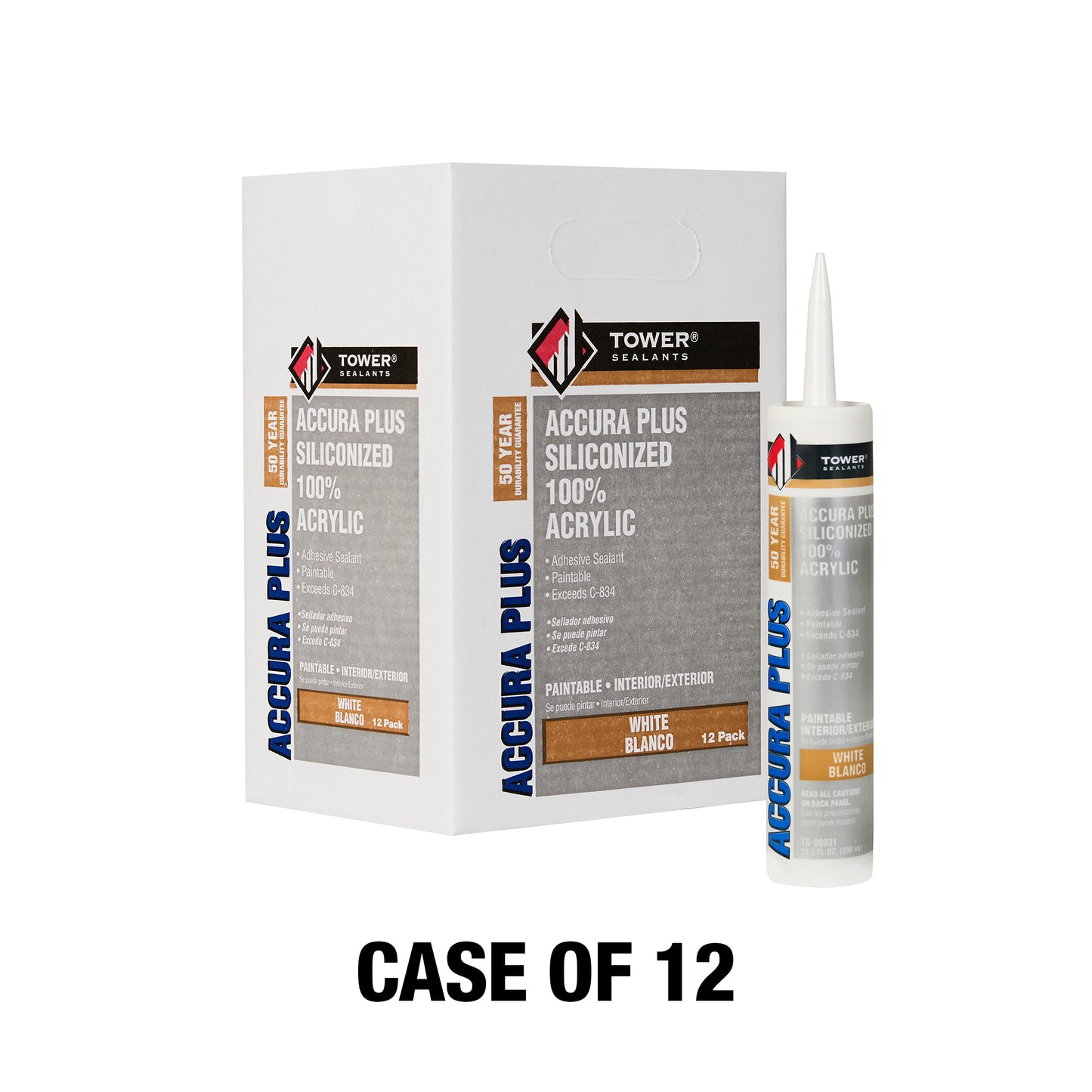 Case of 12 - 10.1 oz White Accura Plus