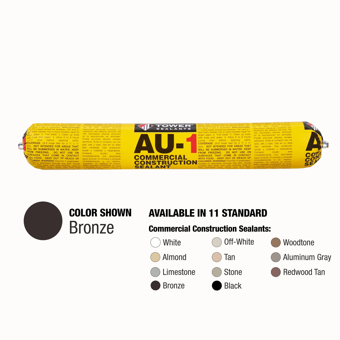 Case of 12 - AU-1 Commercial Construction Sealant 20 oz