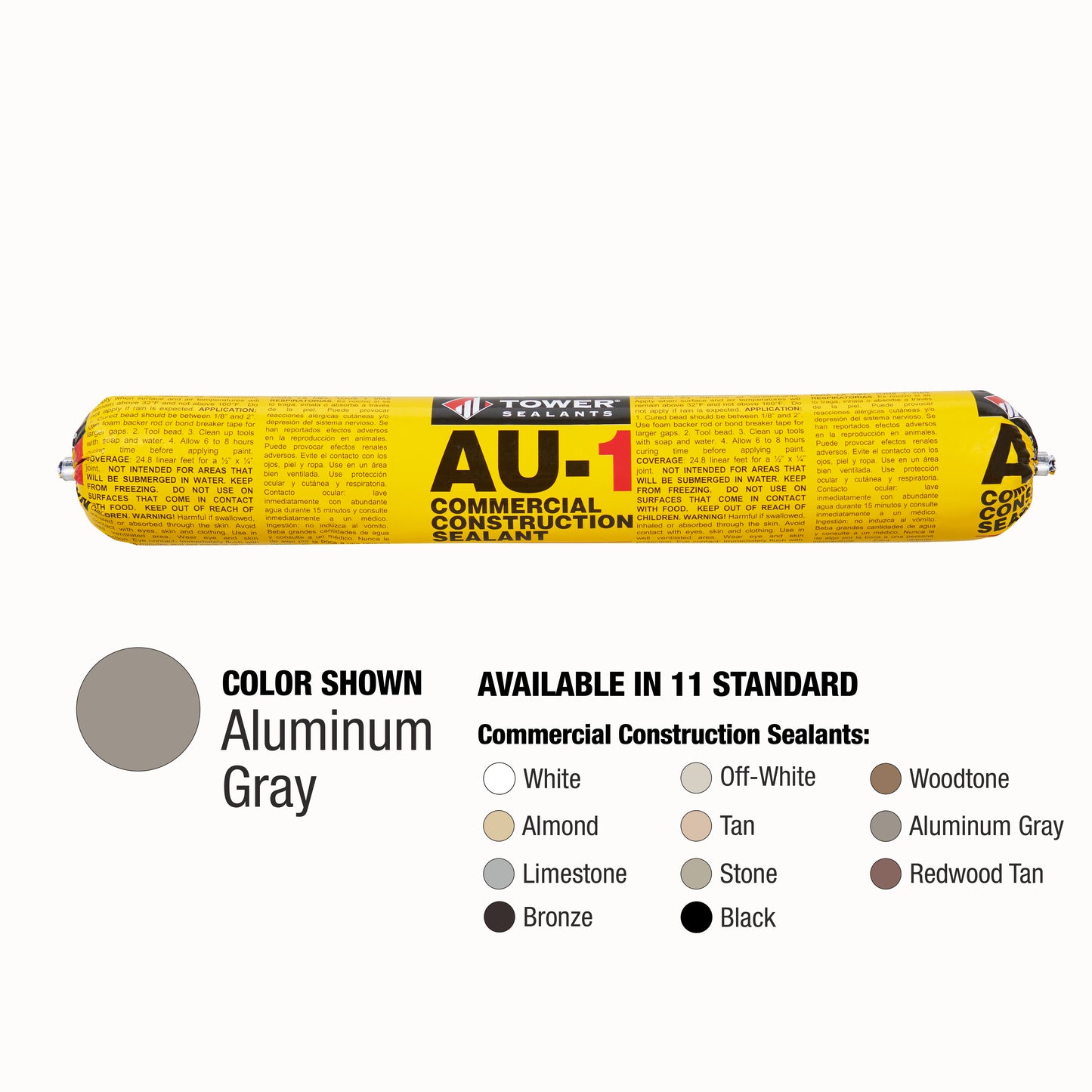 Case of 12 - AU-1 Commercial Construction Sealant 20 oz