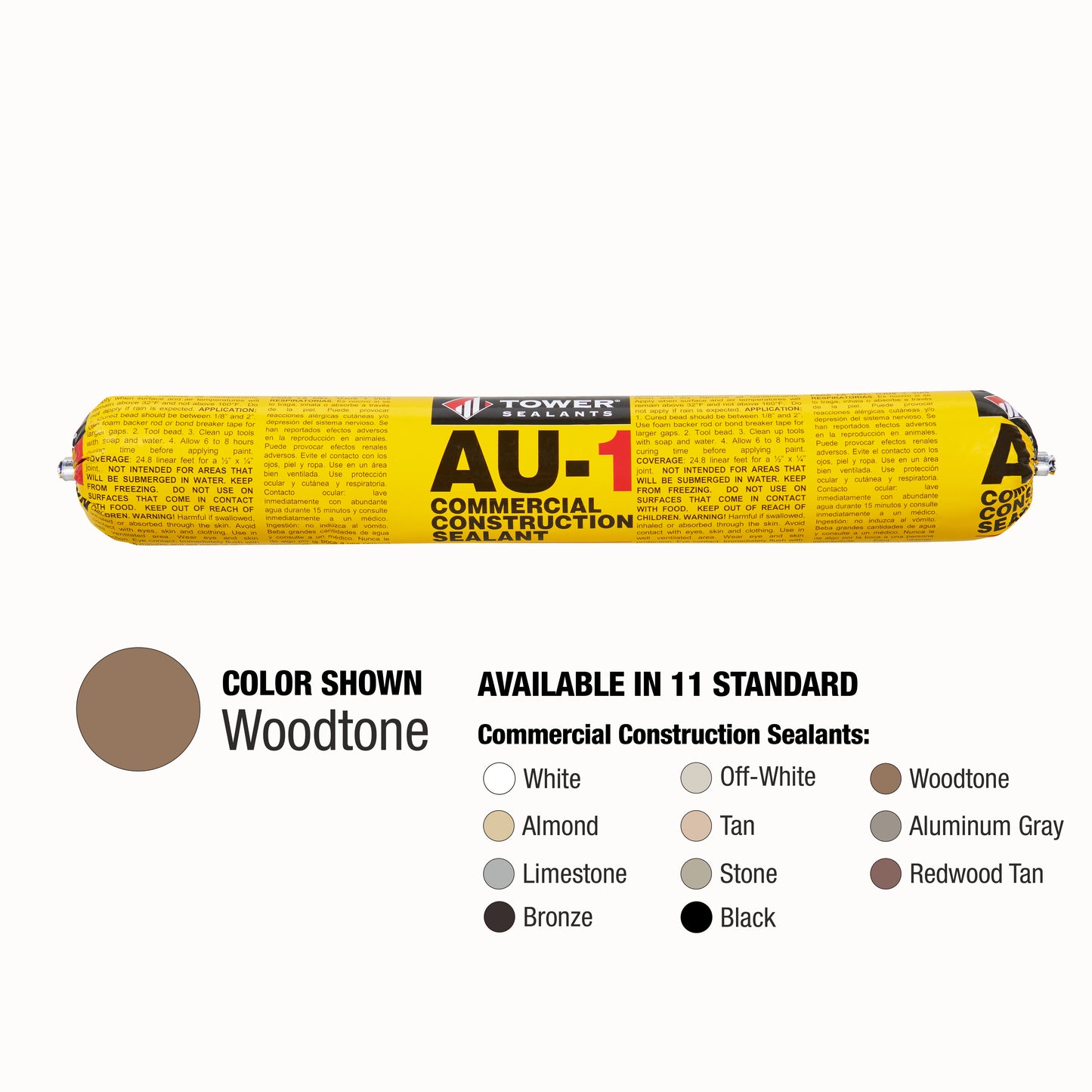Case of 12 - AU-1 Commercial Construction Sealant 20 oz