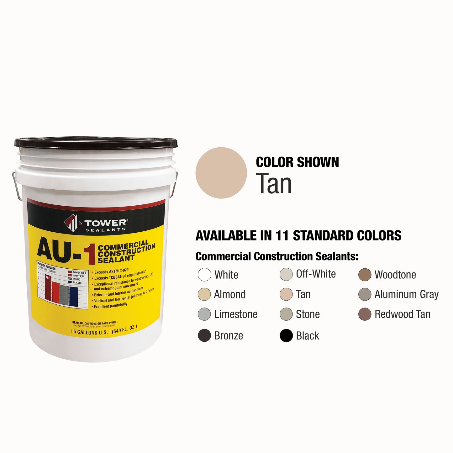 AU-1 Commercial Construction Sealant 5 Gal
