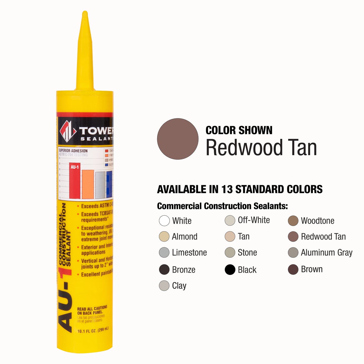 Case of 12 - AU-1 Commercial Construction Sealant 10.1 oz