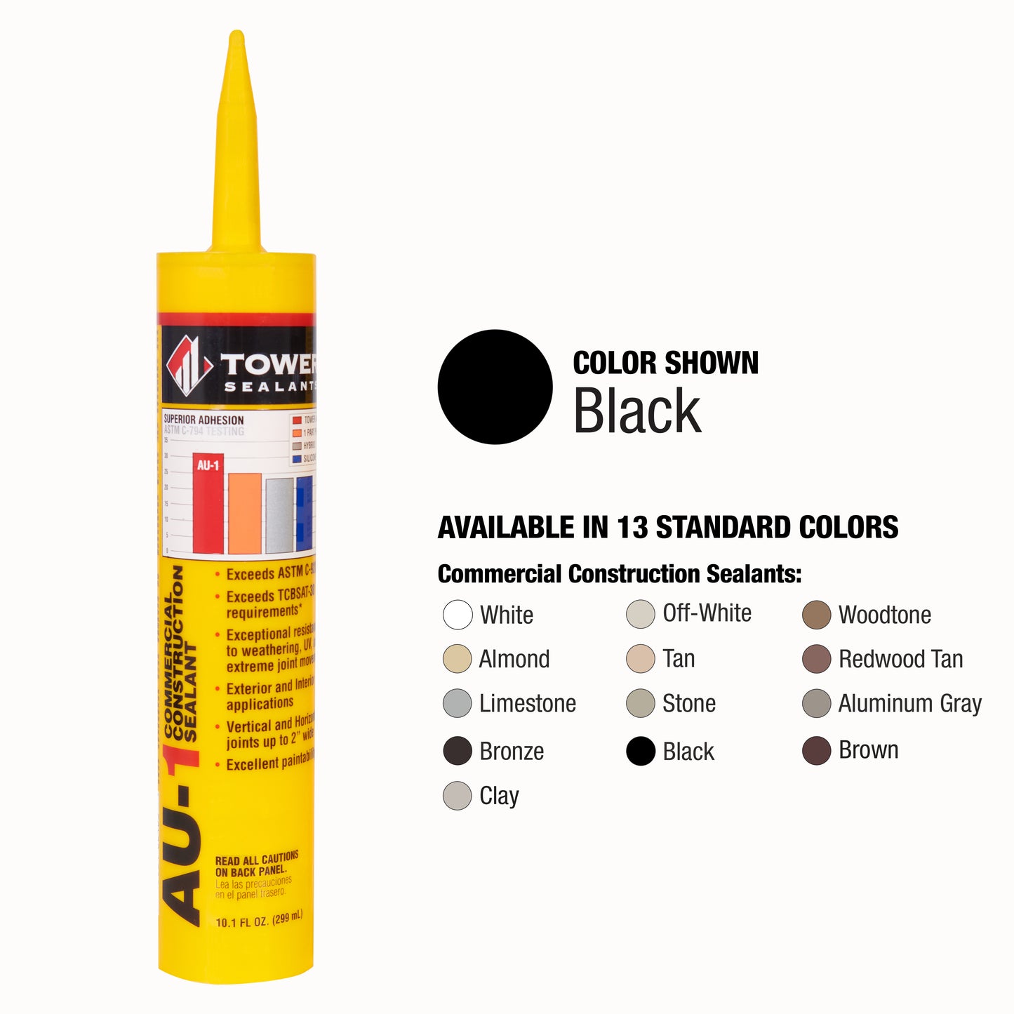 Case of 12 - AU-1 Commercial Construction Sealant 10.1 oz