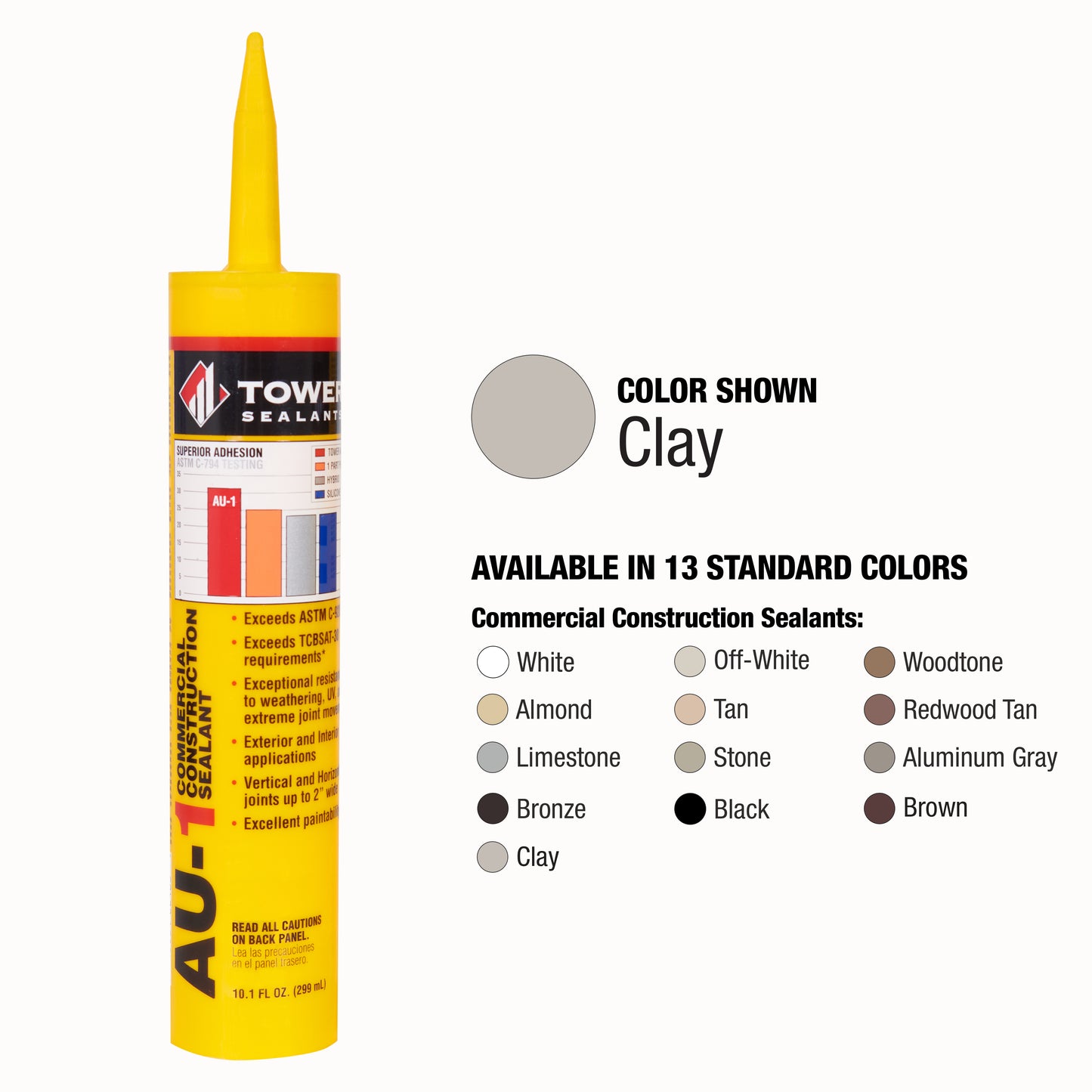 Case of 12 - AU-1 Commercial Construction Sealant 10.1 oz