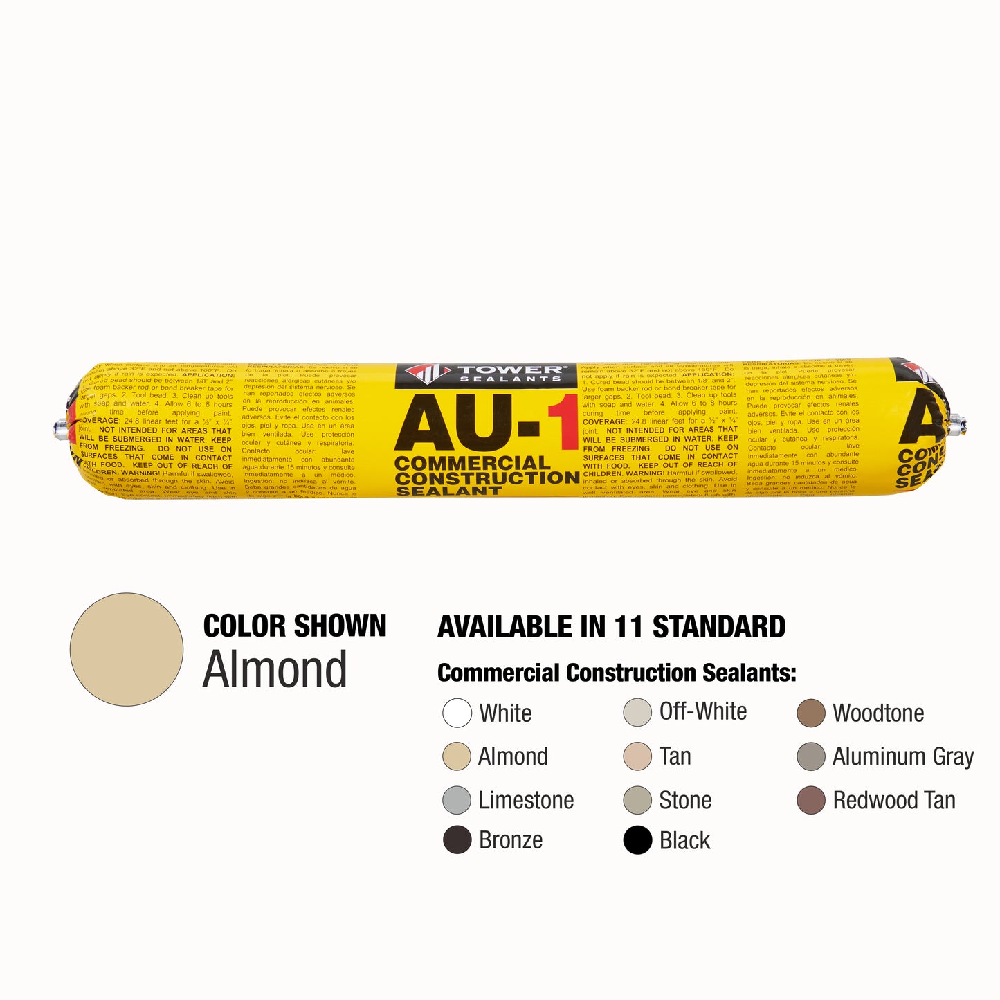 Case of 12 - AU-1 Commercial Construction Sealant 20 oz