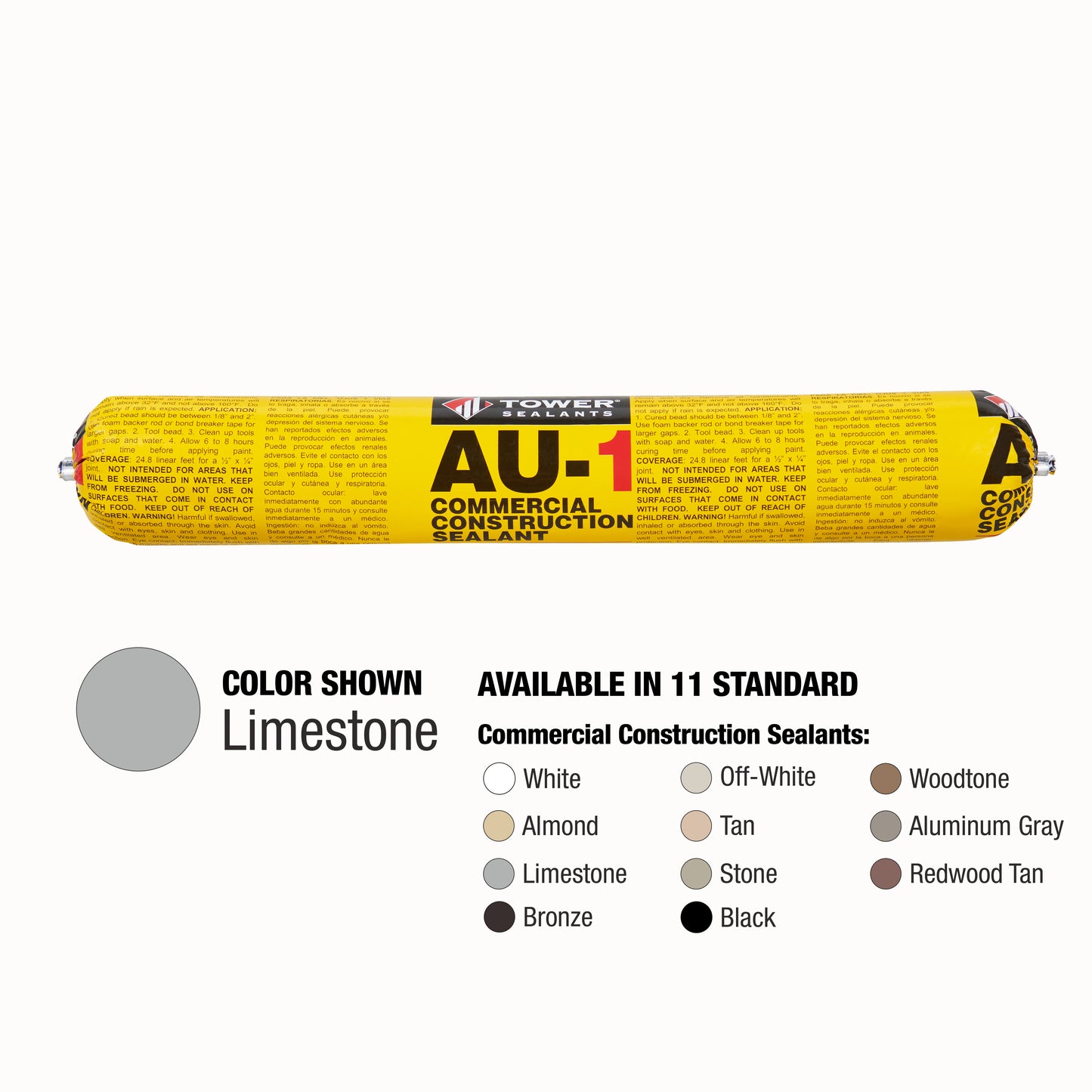 Case of 12 - AU-1 Commercial Construction Sealant 20 oz