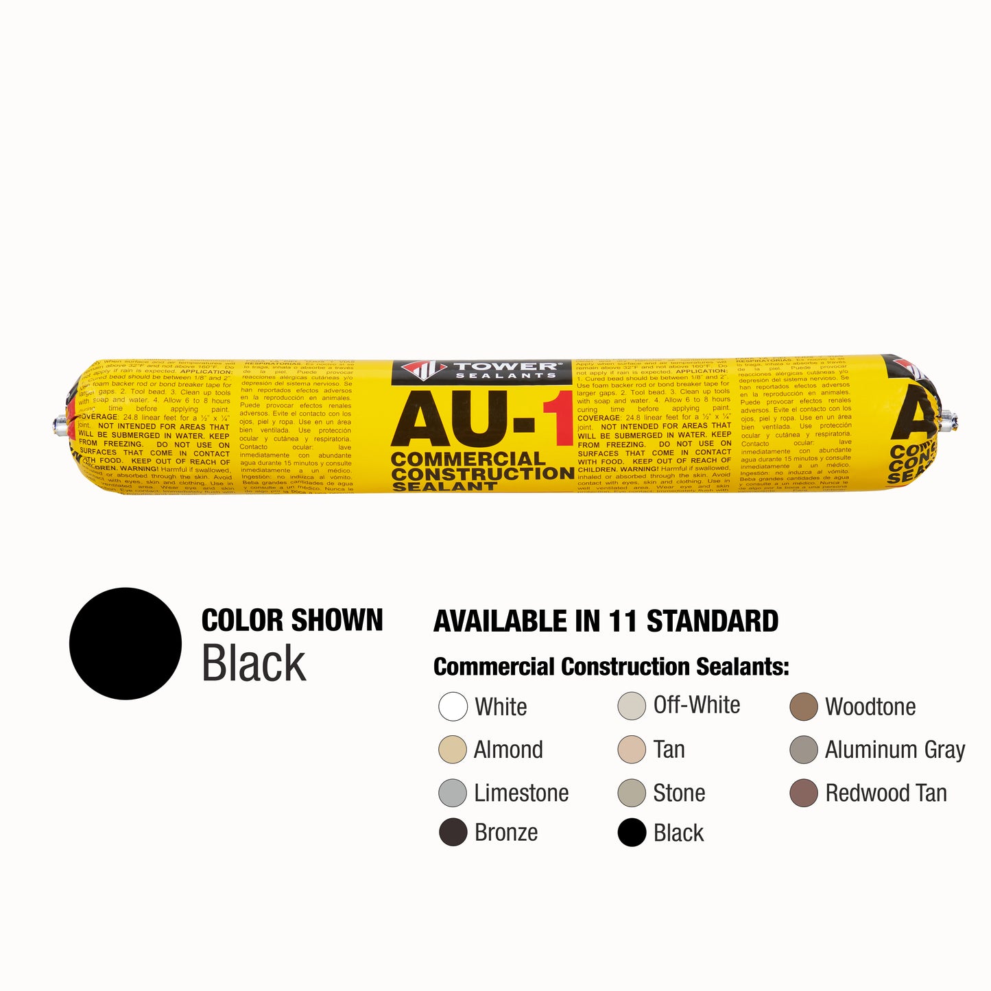 Case of 12 - AU-1 Commercial Construction Sealant 20 oz