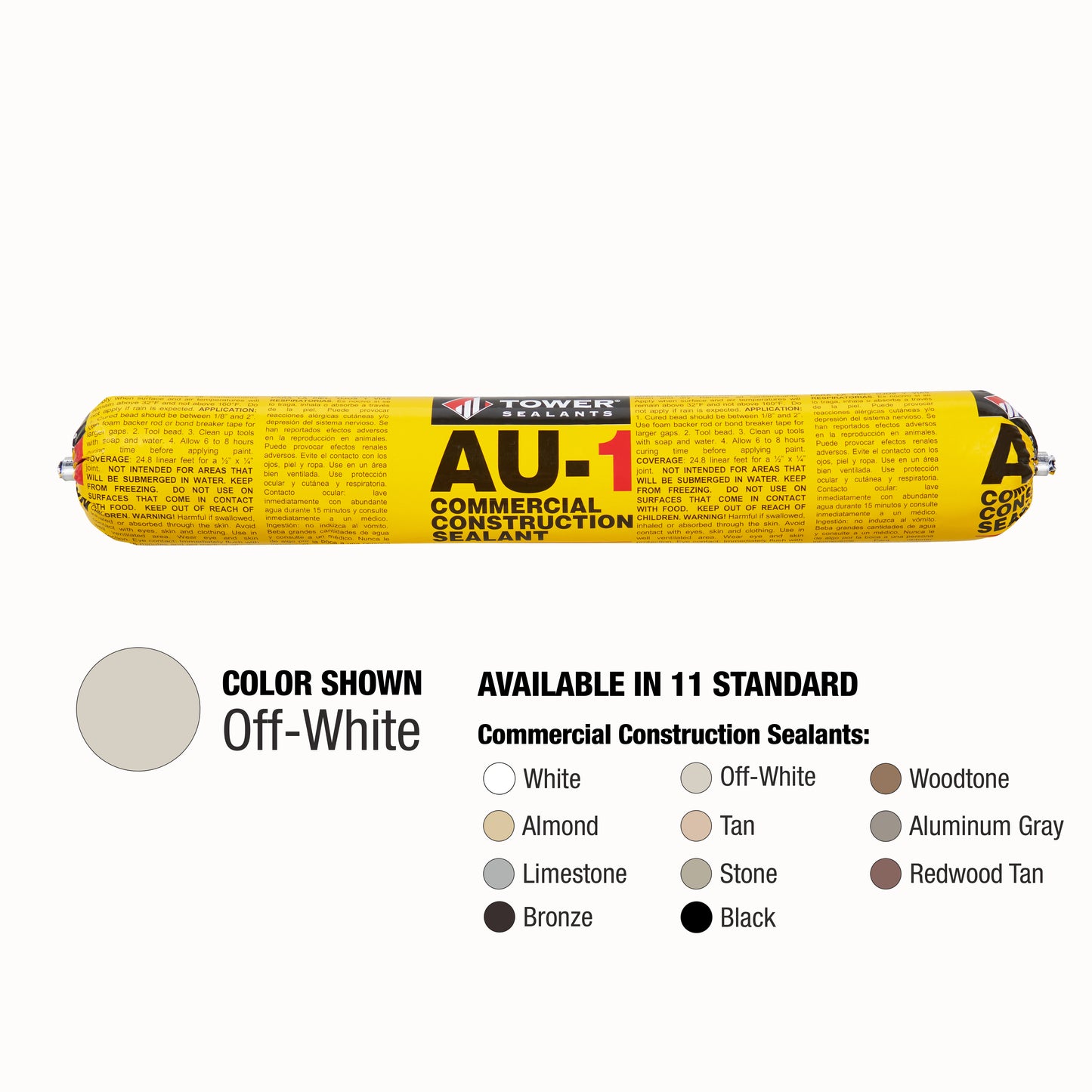 Case of 12 - AU-1 Commercial Construction Sealant 20 oz