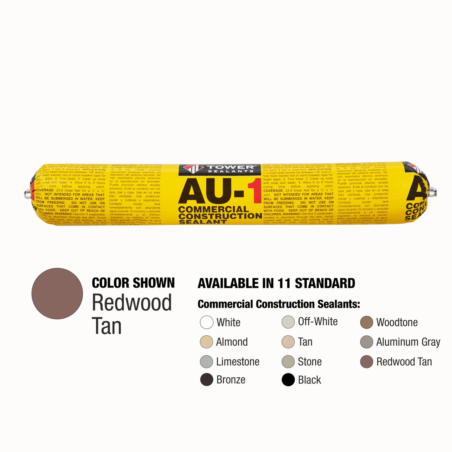Case of 12 - AU-1 Commercial Construction Sealant 20 oz