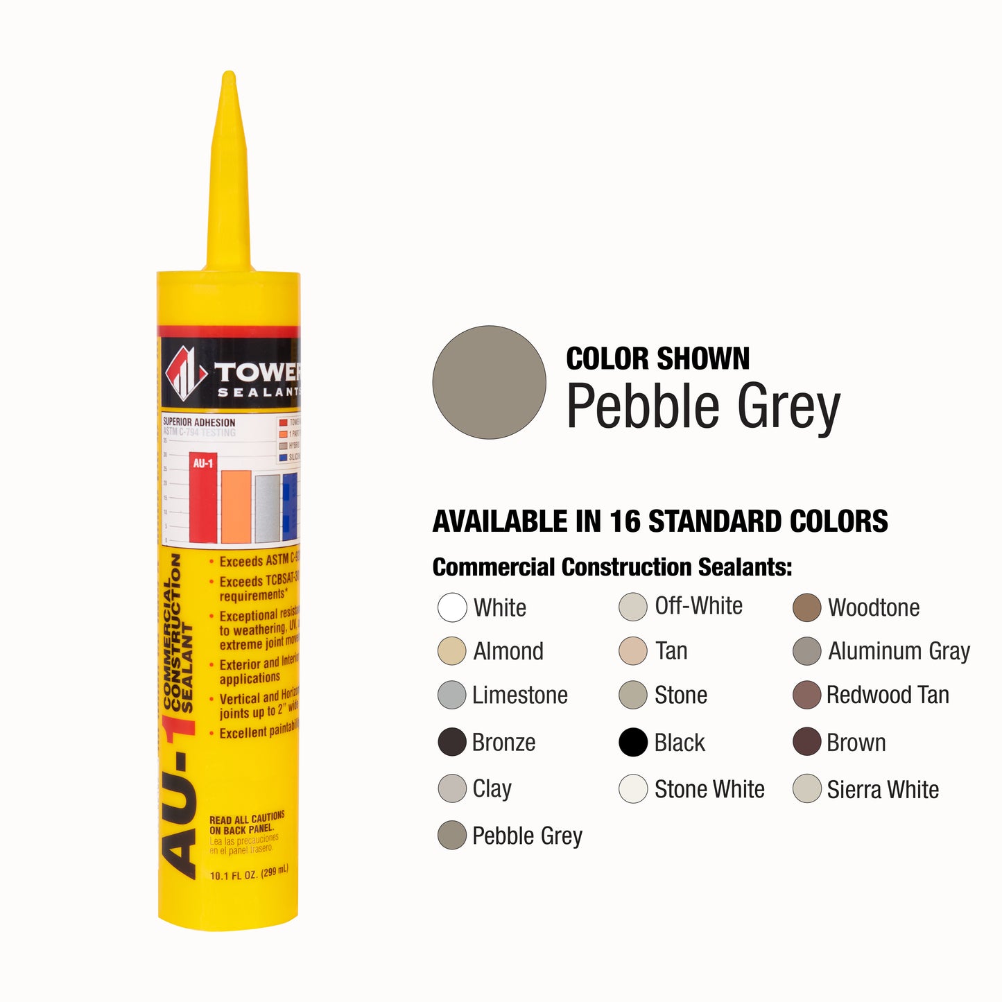 Case of 12 - AU-1 Commercial Construction Sealant 10.1 oz